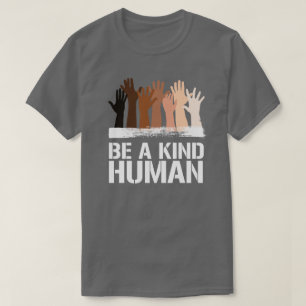 Be a kind human square sticker T-Shirt