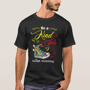 Be A Kind Sole Autism Awareness Puzzle Shoes Boys  T-Shirt