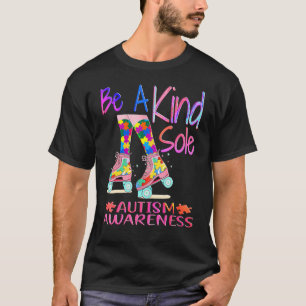 Be A Kind Sole Autism Awareness Puzzle Shoes Desig T-Shirt