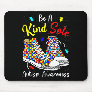 Be A Kind Sole Autism Awareness Rainbow  Mouse Pad