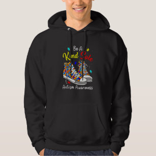 Be A Kind Sole Autism Awareness Rainbow Trendy Puz Hoodie