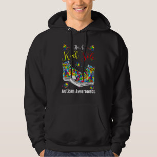 Be A Kind Sole Autism Awareness Rainbow Trendy Puz Hoodie