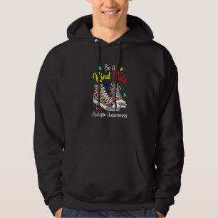 Be A Kind Sole Autism Awareness Rainbow Trendy Puz Hoodie