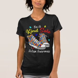 Be A Kind Sole Autism Awareness Rainbow Trendy Puz T-Shirt