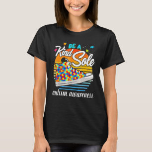 Be A Kind Sole Autism Awareness Rainbow Trendy Puz T-Shirt