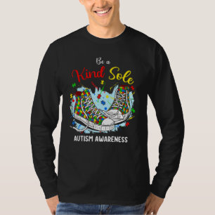 Be A Kind Sole Autism Awareness Rainbow Trendy Puz T-Shirt