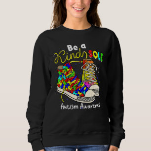 Be A Kind Sole Puzzle Shoes Autism Awareness Month Sweatshirt