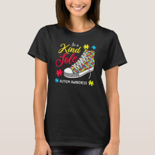 Be A Kind Sole Rainbow Trendy Puzzle Shoes Autism  T-Shirt