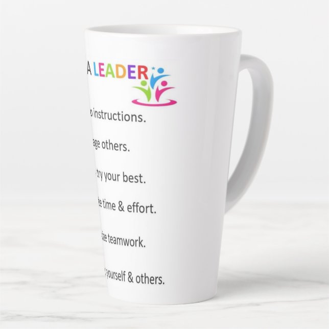 Be A LEADER Mouse Pad Latte Mug (Right Angle)