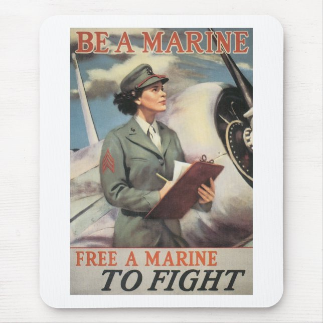 Be a Marine - Free a Marine to Fight Mouse Pad (Front)