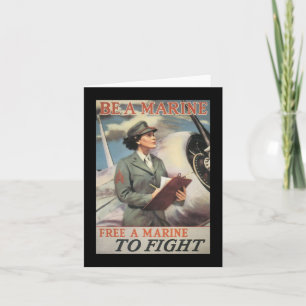 Be A Marine World War II Card