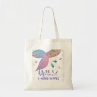 Be A Mermaid Typography Quote