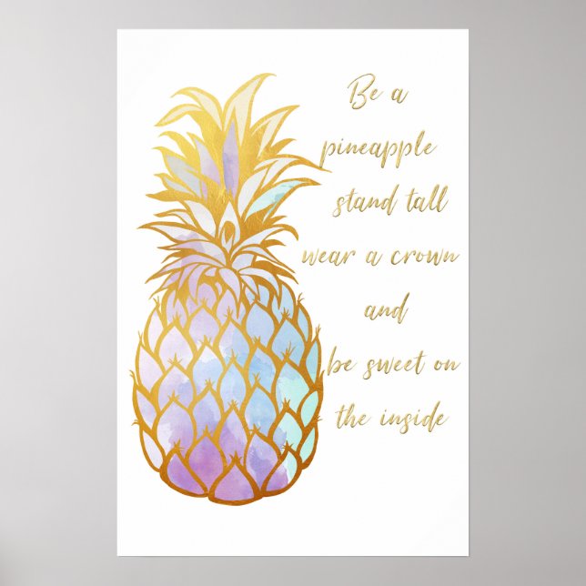 Be a Pineapple Poster (Front)