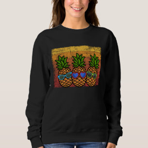 Be A Pineapple Sunglasses  Hawaiian For Women Men Sweatshirt