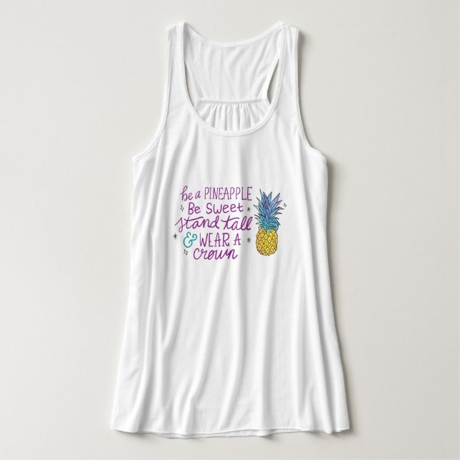 Be a Pineapple Tank Top (Design Front)