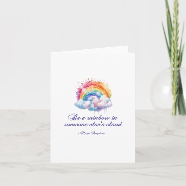 Be a Rainbow 2 Note Card (Front)