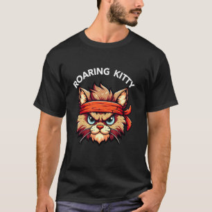 Be a Roaring Kitty The Stop Orange Bandanna Meme F T-Shirt