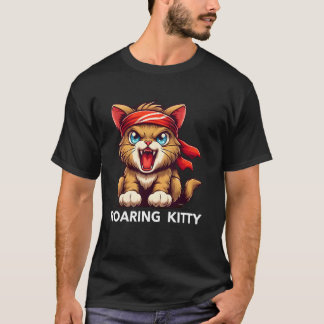 Be a Roaring Kitty The Stop Orange Bandanna Meme F T-Shirt