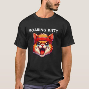 Be a Roaring Kitty The Stop Orange Bandanna Meme F T-Shirt