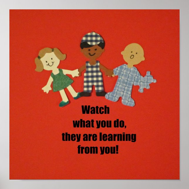 Be a role model for children poster (Front)