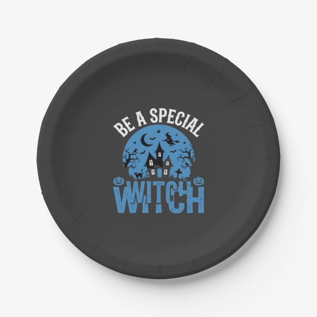 Be A Special Witch Halloween Design_1 Paper Plate (Front)