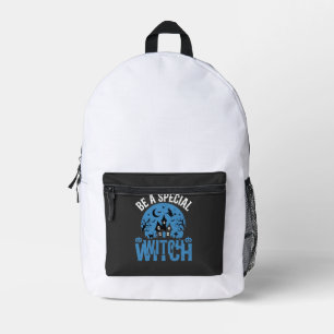 Be A Special Witch Halloween Design_1 Printed Backpack