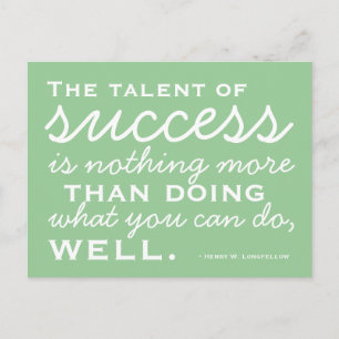 Be A Success - Motivational Postcard