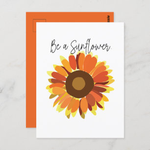 Be a Sunflower Postcard