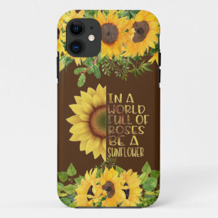 Be a Sunflower Quote Case-Mate iPhone Case