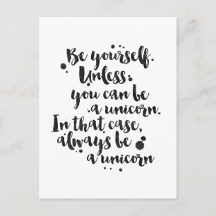 Be a Unicorn - Inspirational Card