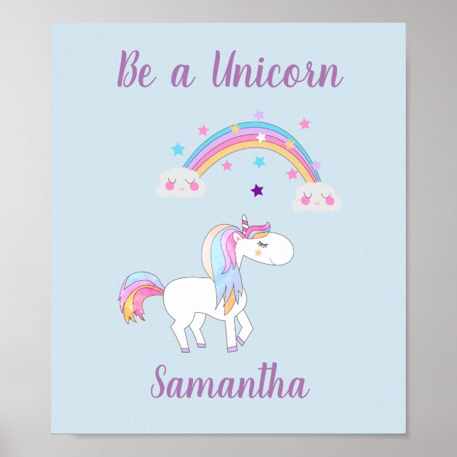 Be a Unicorn Poster (Front)
