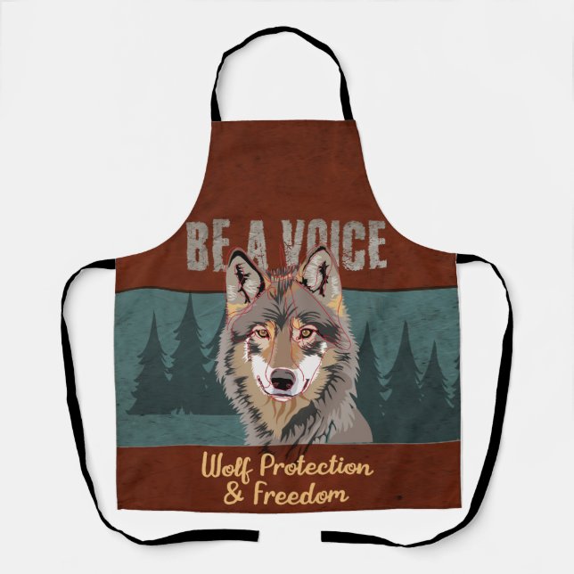 Be a Voice - Wolf Protection and Freedom Apron (Front)