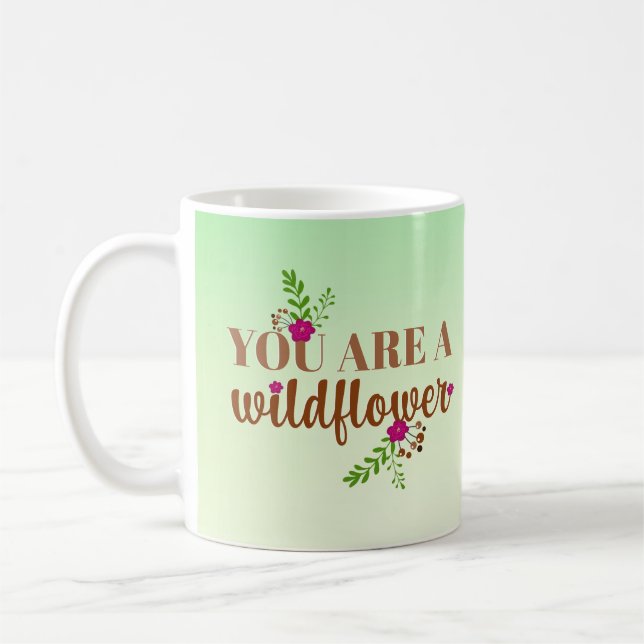 Be a Wildflower Coffee Mug (Left)