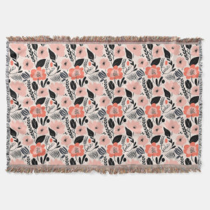 Be A Wildflower In A Garden Full Of Roses Throw Blanket