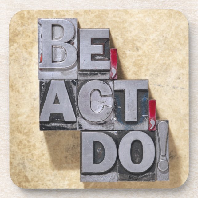 Be, Act , Do Coaster (Front)