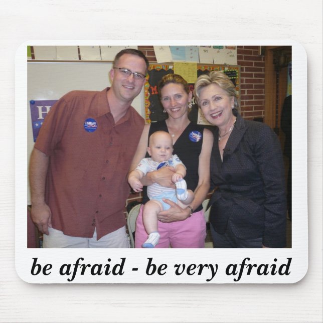 Be Afraid Mouse Pad (Front)