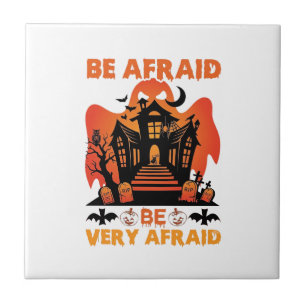 Be Afraid Very Halloween Haunted House Pumpkins_1 Tile