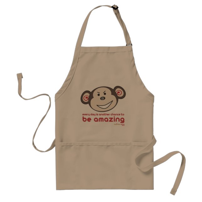 'Be Amazing Monkey' Apron (Adults) (Front)
