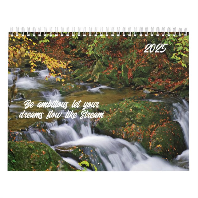 Be ambitious let your dreams flow like Stream Calendar (Cover)