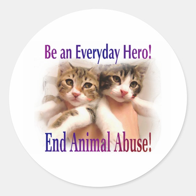 Be an Everyday Hero Classic Round Sticker (Front)