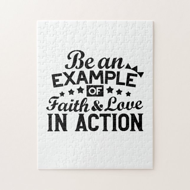 Be an Example of Faith and Love in Action Jigsaw Puzzle (Vertical)