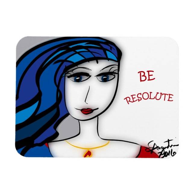 BE ATTITUDES - BE RESOLUTE MAGNET (Horizontal)
