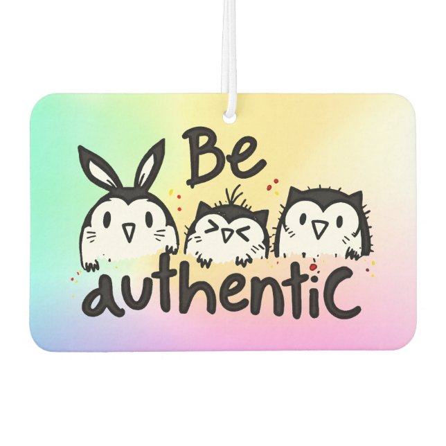 Be Authentic Car Air Freshener (Front)