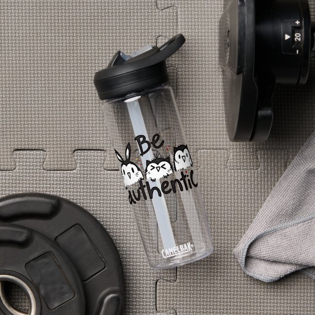 Be Authentic Water Bottle (Gym (Rotated))
