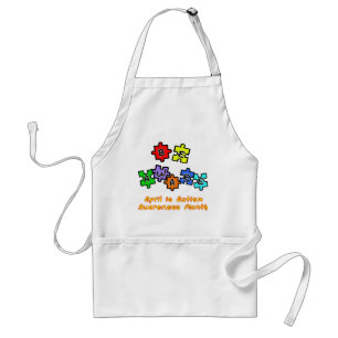 BE AWARE - April is Autism Awareness Month Standard Apron