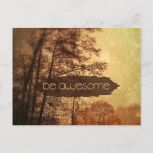 Be Awesome Postcard