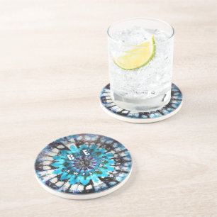 Be Awesome Tie Dye Design Coaster