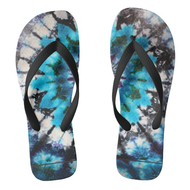 Be Awesome Tie Dye Design Jandals (Footbed)