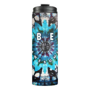 Be Awesome Tie Dye Design Thermal Tumbler