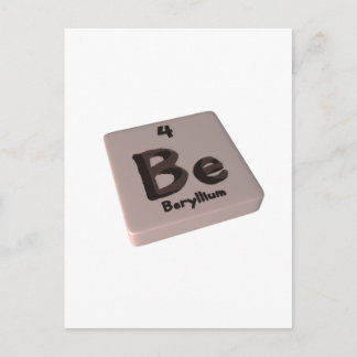 Be Beryllium Postcard